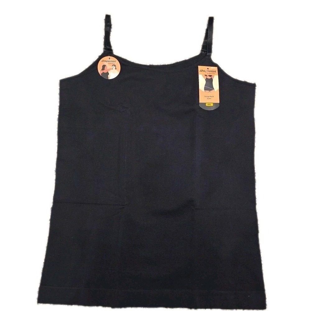 NEW Shapermint Women's Black 4X All Day Every Day Scoop Neck Cami